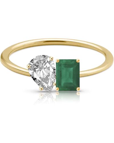 770 Fine Jewelry Toi-et-moi Gemstone Ring - Metallic
