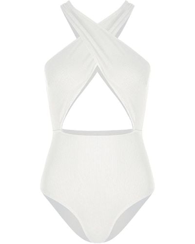 Movom Keemala Front Cross One Piece - White