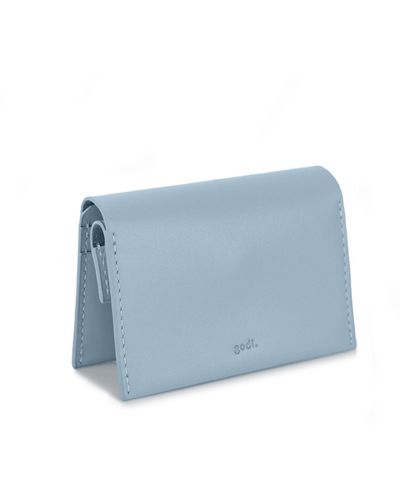 godi. Coin & Card Leather Wallet - Blue