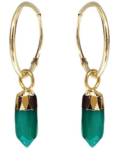 Mirabelle Cora Creole With Mini Point Onyx - Green