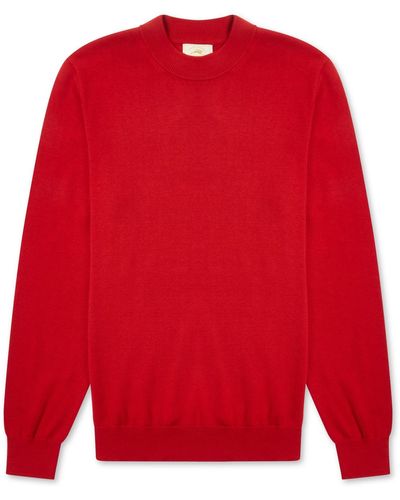 Burrows and Hare Mock Turtle Neck - Red