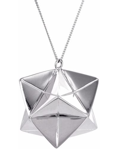 Origami Jewellery Large Magic Ball Necklace - Metallic