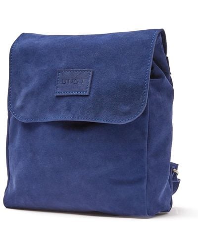 THE DUST COMPANY Leather Backpack Upper West Side Collection - Blue