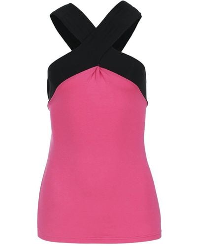 Conquista Cross-strap Micromodal Fitted Top - Pink