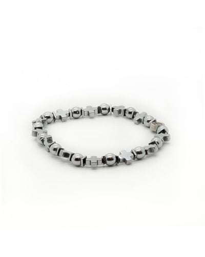 Ebru Jewelry Cross Bracelet - Metallic