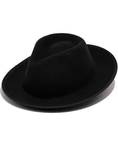 Justine Hats Elegant Fedora Hat - Black