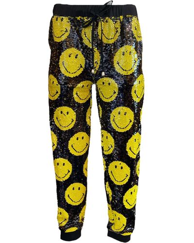 Any Old Iron X Smiley joggers - Yellow