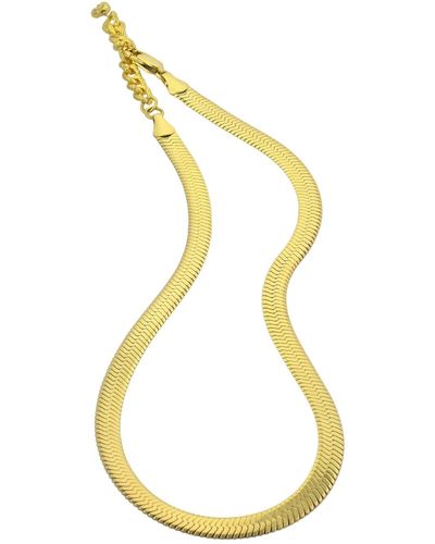 Arvino Snake Chain Necklace Water Resistance Premium Plating - Metallic