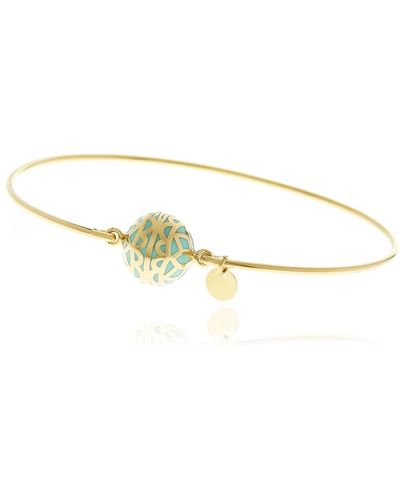Georgina Jewelry Signature Day Of The Week Limited Edition Bracelet Turquoise Resin Sphere - Metallic