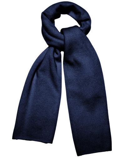 Loop Cashmere Cashmere Lofty Blanket Scarf In Midnight - Blue