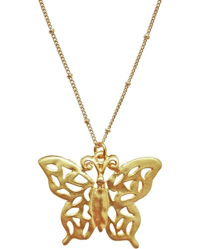 Smilla Brav Necklace The Magic Butterfly - Metallic