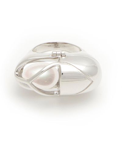CAPSULE ELEVEN Capsule Pearl Ring - White
