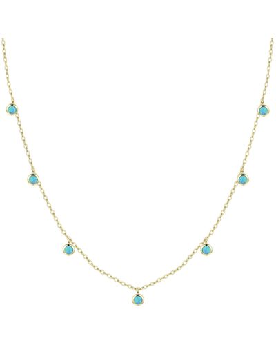 KAMARIA Opal Dew Drops Reversible Layering Necklace - Metallic