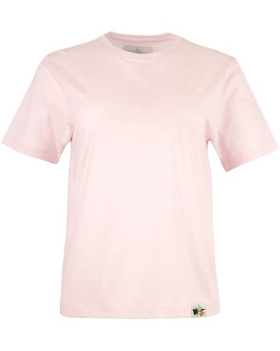 blonde gone rogue Classic Heavyweight Organic Cotton T-shirt In Pink