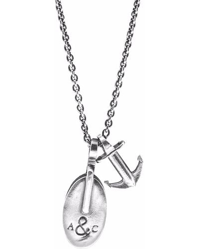 Anchor and Crew London Pulley Necklace Pendant - Metallic