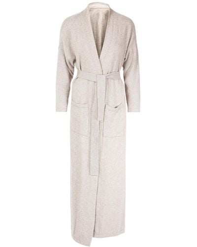tirillm "camilla" Cashmere Dressing Gown - White