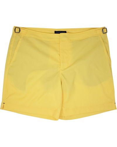 lords of harlech Pool Oxford Swim Short - Yellow