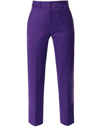 AGGI Nikki Purple Royal High Waist Cigarette Trousers