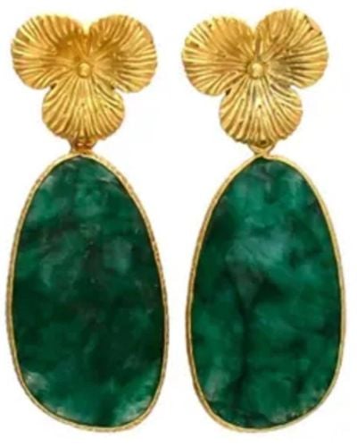 Decolet the label Jade Earrings - Green