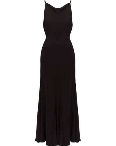 UNDRESS Linea Evening Gown With Cowl Back - Black