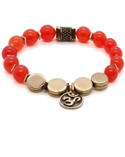 Ebru Jewelry Carnelian Yoga Bracelet - Red