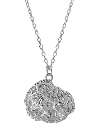 Aaria London Mini Lioness Necklace - Metallic