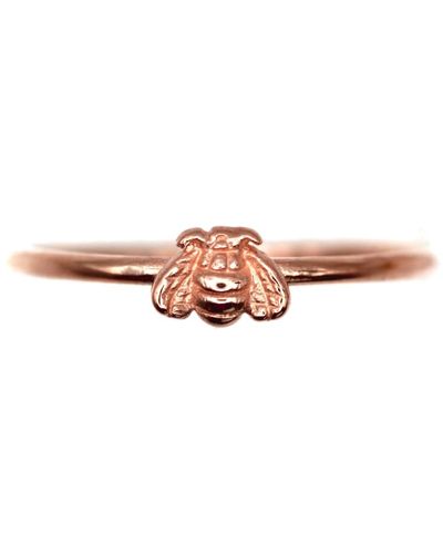 VicStoneNYC Fine Jewelry Happy Bee Ring - Pink