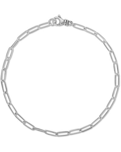NAiiA Seoul Sterling Paperclip Chain Bracelet - White