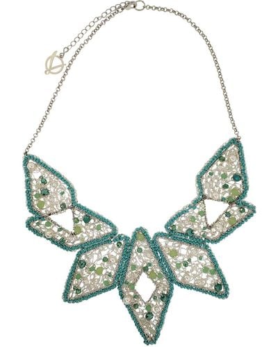 Lavish by Tricia Milaneze Mint Mix Harper Maxi Handmade Necklace - Green
