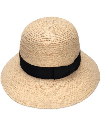 Justine Hats Neutrals Straw Cloche Hat - Natural