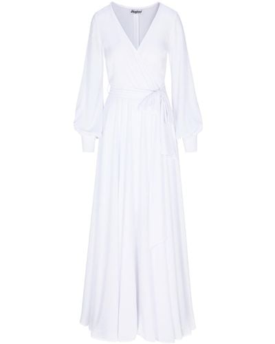 Meghan Fabulous Lilypad Maxi Dress - White