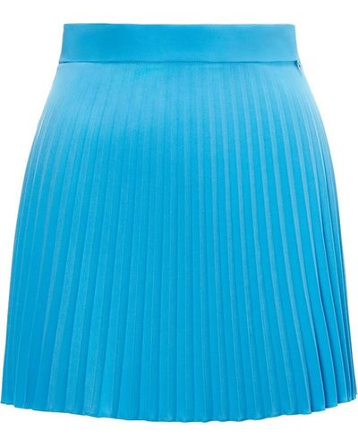Nissa Pleated Mini Skirt - Blue