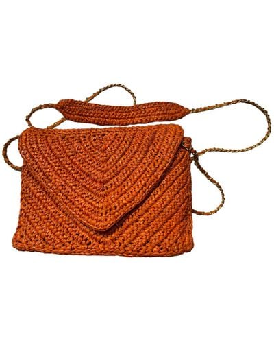 Zanatany Concepts Micky Crossbody Orange Bag - Brown