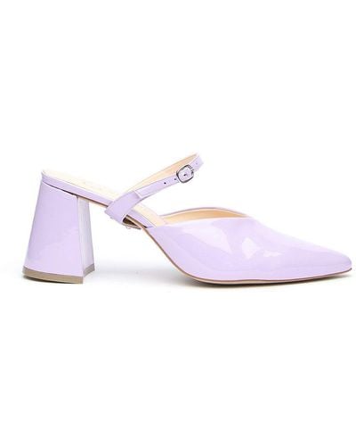 Alterre Lilac Gloss V Mule + twiggy Strap - Pink