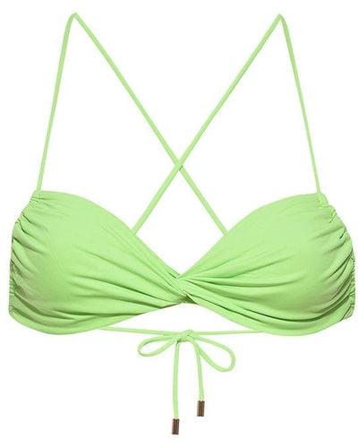 Kamari Swim LLC Limon Twist Bandeau Bikini Top - Green