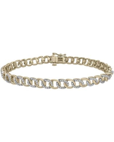 Miki & Jane Tyra Diamond Curb Link Bracelet - Metallic