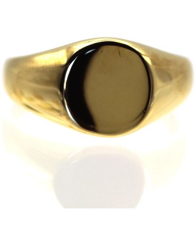 VicStoneNYC Fine Jewelry Yellow Big Signet Ring - Metallic