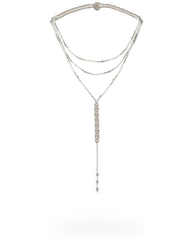 Kuu Mini Linear Necklace - White