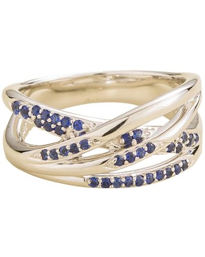 Juvetti Val Ring In Blue Sapphire Set In White Gold
