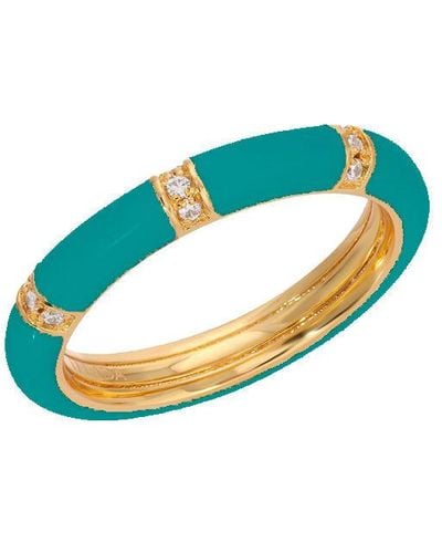 Leeada Jewelry Lamill Stacking Ring - Blue