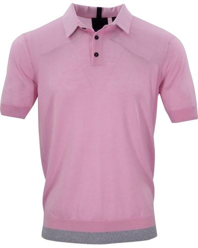 lords of harlech Pilgrim Pink Polo