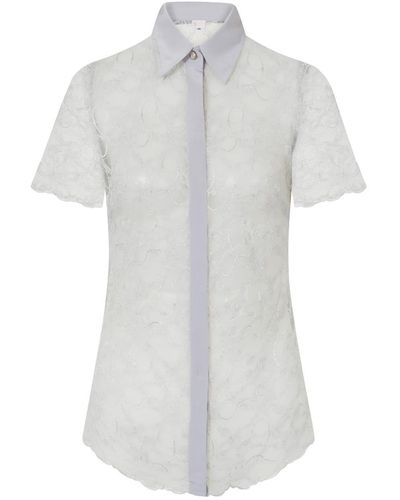Sophie Cameron Davies Lace Shirt Silver - Gray