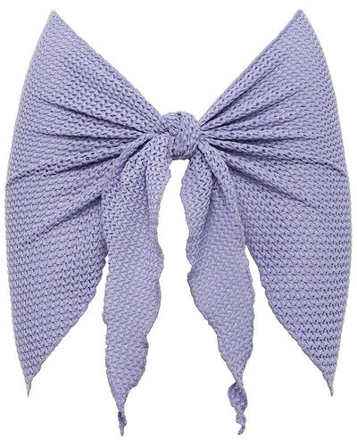 Montce Lavender Crochet Sarong - Blue