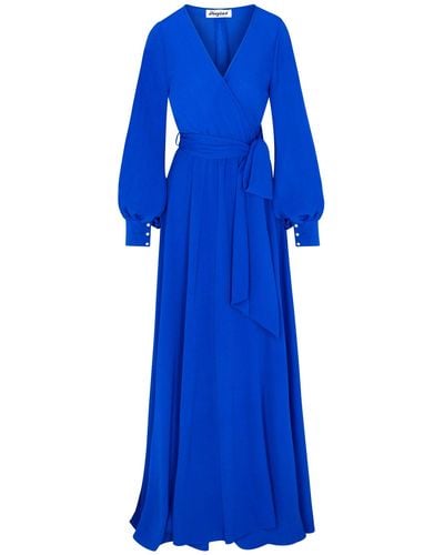 Meghan Fabulous Lilypad Maxi Dress - Blue