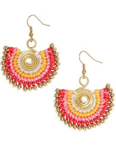 Betsy & Floss Statement Earrings In - Red