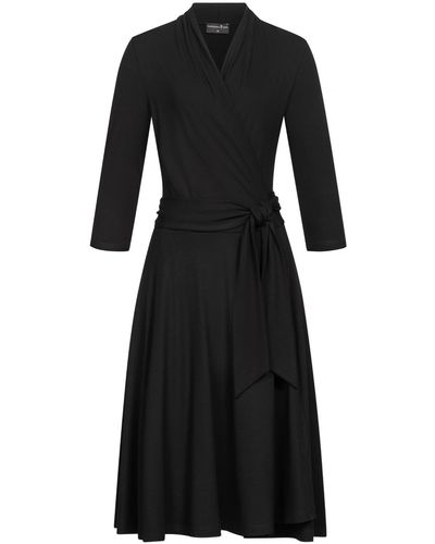 Marianna Déri Jersey Wrap Dress - Black