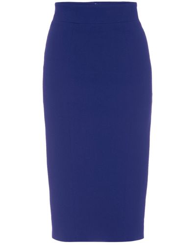 LAHIVE Layla Knit Body Con Skirt - Blue