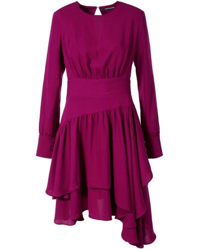 VIKIGLOW Abigail Magenta Mini Dress - Purple