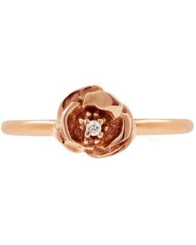 Lee Renee Poppy Diamond Ring – Rose Gold - Multicolour