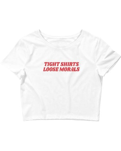 NUS Tight Shirts Loose Morals Tee - White